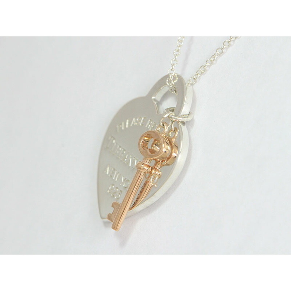 Tiffany Co to Heart Key Necklace Silver Accessory
